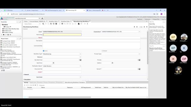 Aaven Session 12 - Manufacturing workflow and Finished Goods Master