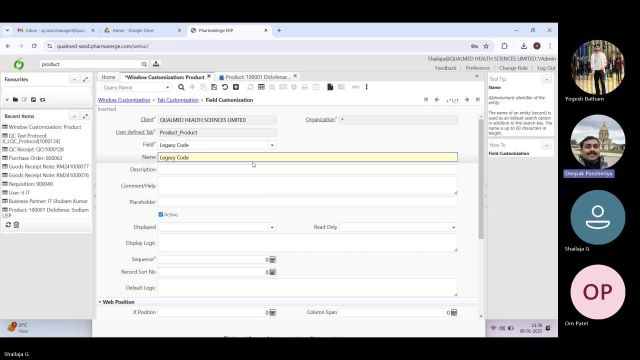 52. Qualmed session 51 - Window field customization