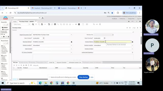 Dwarkesh Session 6 - Purchase Order